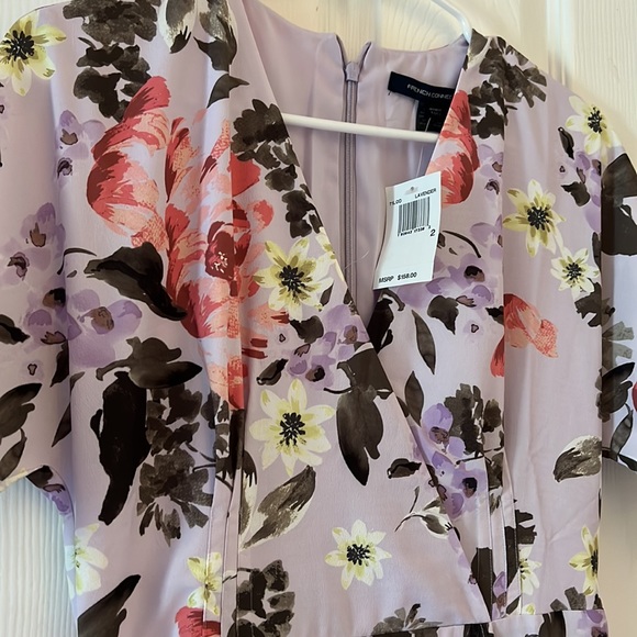 New NWT Summer French Connection spring floral print maxi long dress, size 2 - Picture 3 of 4